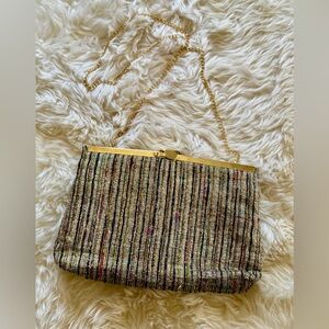Vintage Purse | Versatile: Clutch, Shoulder, Crossbody | 1970s 1980s, Disco